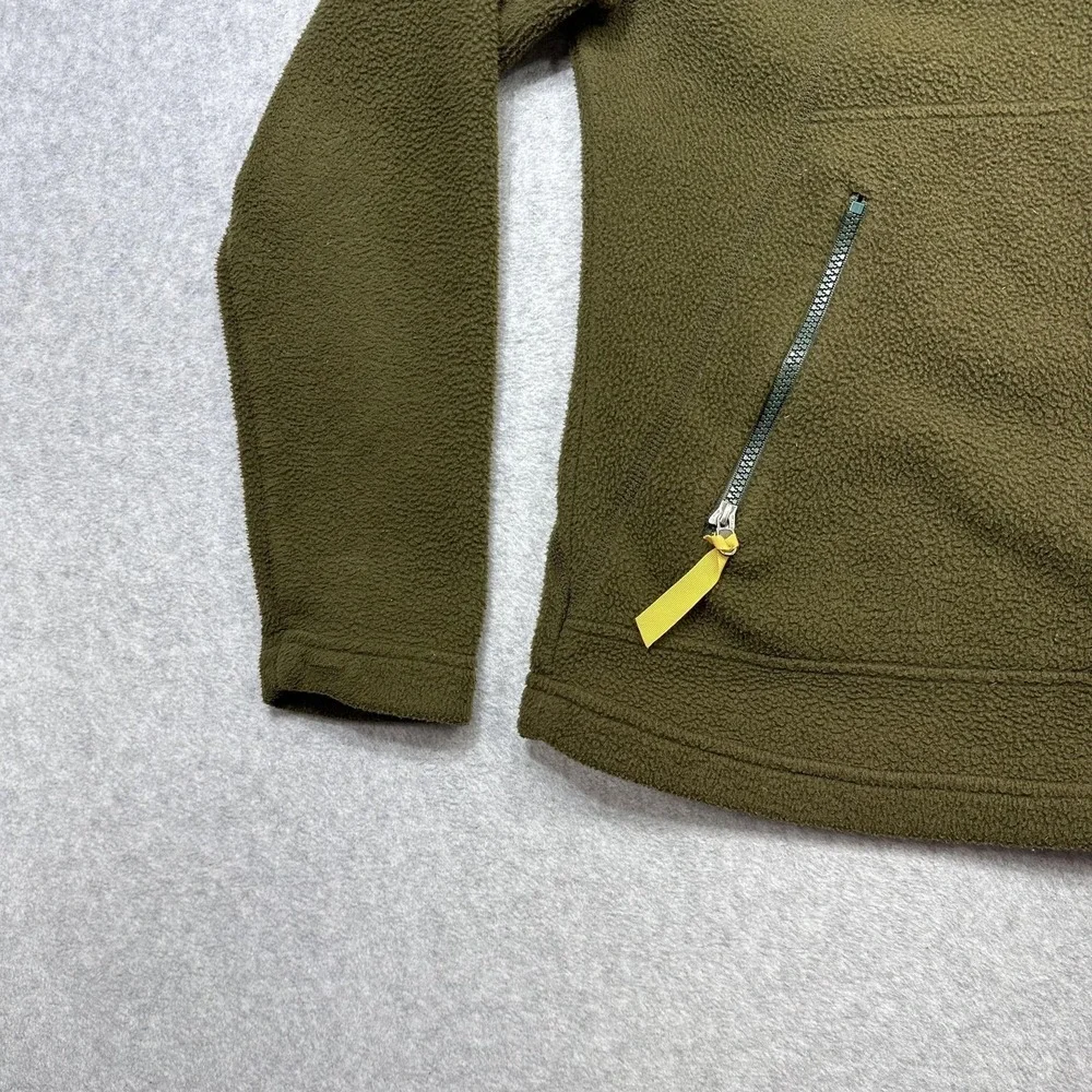 Vintage Patagonia Synchilla Jacket Women Medium Brown Green Zip Pockets 2000 USA